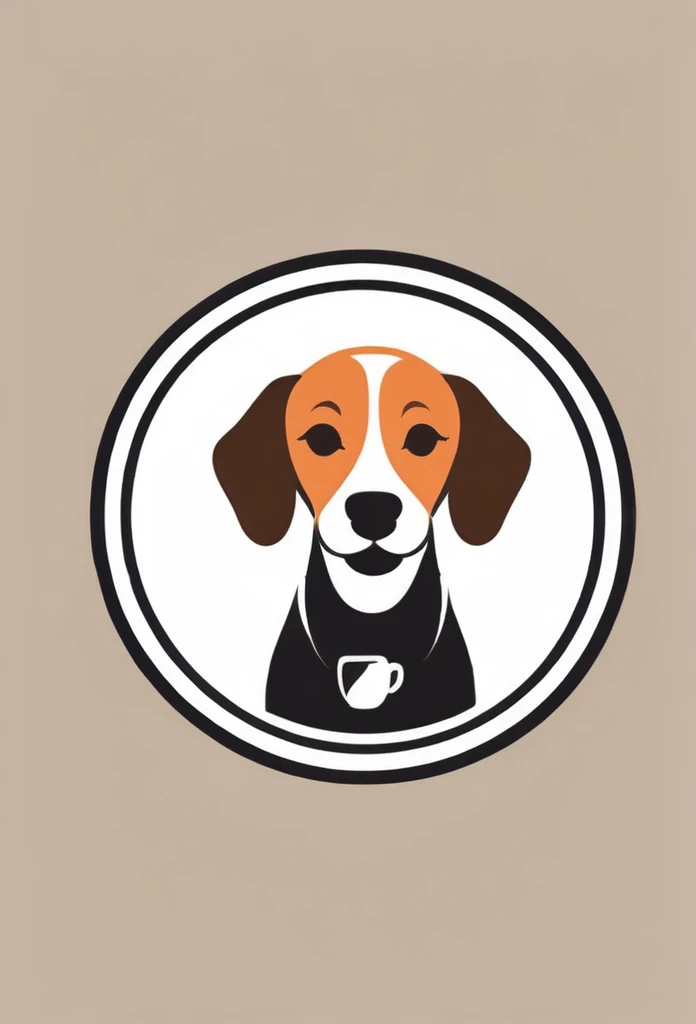 White background
Fashionable logo of a circle-shaped dog cafe

Cute, the beagle is sticking out his tongue and laughing,

There is a coffee cup on the beagle's head.

This coffee cup is
a playful and cute logo

Beagles and Coffee Cups

A stylish logo for a dog cafe

Inside the circle logo, a cute beagle smiling with its tongue sticking out

a stylish coffee cup

Happy Logo
Cute Logo

chic and modern design

The logo uses only orange, white and black cafe menu coffee is in a paper cup with steam coming out of it