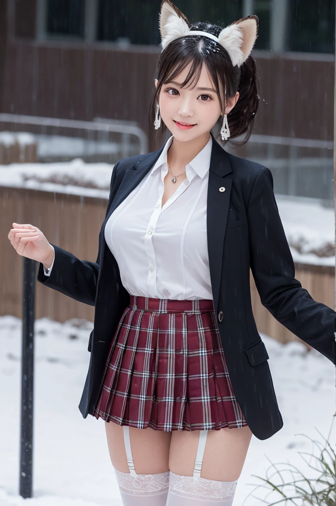 ((smile))、Confused、RAW Photos、(((The ultimate portrait masterpiece)))、((The cutest girl in the world))、1 Girl、12 years old、Japanese、Cute face、((Silky Hair))、(A high ponytail tied with a ribbon:1.4)、((Super huge breasts:1.4))、((Eyes that shine like jewels))、Glowing Skin、(young woman;It consists of a transparent white shirt, Thin ribbon, blazer, Breathable check pattern pleated skirt.:1.5)、Winter clothes、(Uniforms made from high quality materials, Breathable fabric:1.4)、Ultra-detailed uniforms、(She shyly pulls up her skirt:1)、(Breathable lace panties visible.:1.3)、((Crotch from the front))、Skirt fluttering in the wind、eyeliner、Beautiful Bangs、Hair between the eyes、((solve、High resolution))、Detailed Background、8 Quad HD、Digital SLR、Soft Light、high solve、Film Grain、Fujifilm XT3、Shallow depth of field、自然なSoft Light、Tight waist,(hour々Under the skirt:30%),(Pumping the nipples:20% Or vaginal line pump:20%),(Get wet from heavy snow:50% Or get wet in heavy rain:50%),makeup,
corset,
necktie,
Ballgag,
skirt,
leather harness,
silk stockings,
diamond earrings,
比基尼,
Good,
handbag,
lingerie,
garter belt,
fur-trimmed jacket,
fashionable,
one-piece swimsuit,
dress statue,
lace,
hair ornament,
jewelry,
black pantyhose,
short jeans,
lace trim,
high heels,
biker suit,
black stockings,
earrings,
necklace,
office lady,
blouse,
underwear,
revealing clothes,
panties,
sundress,
fox ears,
thighhighs,
pantyhose,
