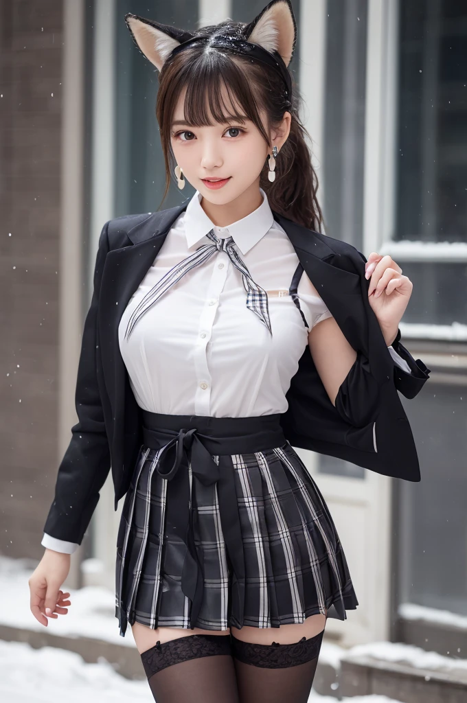 ((smile))、Confused、RAW Photos、(((The ultimate portrait masterpiece)))、((The cutest girl in the world))、1 Girl、、Japanese、Cute face、((Silky Hair))、(A high ponytail tied with a ribbon:1.4)、((Super huge breasts:1.4))、((Eyes that shine like jewels))、Glowing Skin、(young woman;It consists of a transparent white shirt, Thin ribbon, blazer, Breathable check pattern pleated skirt.:1.5)、Winter clothes、(Uniforms made from high quality materials, Breathable fabric:1.4)、Ultra-detailed uniforms、(She shyly pulls up her skirt:1)、(Breathable lace panties visible.:1.3)、((Crotch from the front))、Skirt fluttering in the wind、eyeliner、Beautiful Bangs、Hair between the eyes、((solve、High resolution))、Detailed Background、8 Quad HD、Digital SLR、Soft Light、high solve、Film Grain、Fujifilm XT3、Shallow depth of field、自然なSoft Light、Tight waist,(hour々Under the skirt:30%),(Pumping the nipples:20% Or vaginal line pump:20%),(Get wet from heavy snow:50% Or get wet in heavy rain:50%),makeup,
corset,
necktie,
Ballgag,
skirt,
leather harness,
silk stockings,
diamond earrings,
比基尼,
Good,
handbag,
lingerie,
garter belt,
fur-trimmed jacket,
fashionable,
one-piece swimsuit,
dress statue,
lace,
hair ornament,
jewelry,
black pantyhose,
short jeans,
lace trim,
high heels,
biker suit,
black stockings,
earrings,
necklace,
office lady,
blouse,
underwear,
revealing clothes,
panties,
sundress,
fox ears,
thighhighs,
pantyhose,