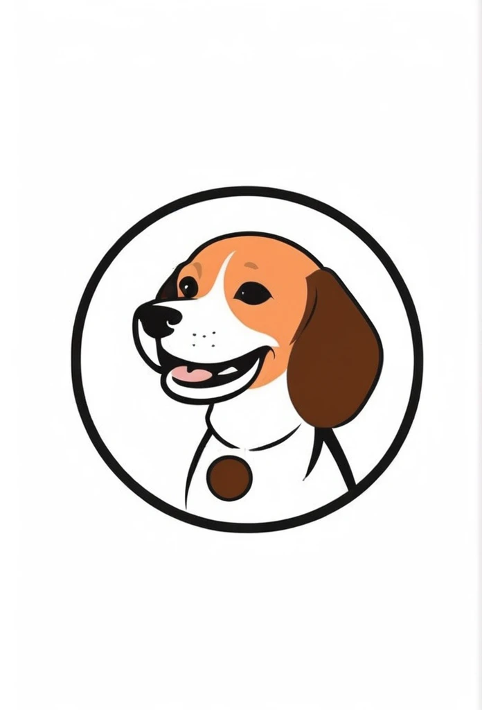 The entire design is stored inside the circle-shaped logo. A beagle smiling happily and sticking out its tongue. White background Fashionable logo of a circle-shaped dog cafe Cute, the beagle is sticking out his tongue and laughing,
There is a coffee cup on the beagle's head.
This coffee cup is
a playful and cute logo
Beagles and Coffee Cups
A stylish logo for a dog cafe
Inside the circle logo, a cute beagle smiling with its tongue sticking out
a stylish coffee cup
Happy Logo
Cute Logo
chic and modern design
The logo uses only orange, white and black cafe menu coffee is in a paper cup with steam coming out of it