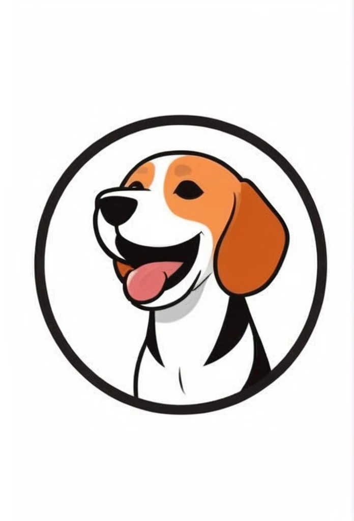 White background
Fashionable logo of a circle-shaped dog cafe
Cute, the beagle is sticking out his tongue and laughing,
There is a coffee cup on the beagle's head.
This coffee cup is
a playful and cute logo
Beagles and Coffee Cups
A stylish logo for a dog cafe
Inside the circle logo, a cute beagle smiling with its tongue sticking out
a stylish coffee cup
Happy Logo
Cute Logo
chic and modern design
The logo uses only orange, white and black cafe menu coffee is in a paper cup with steam coming out of it