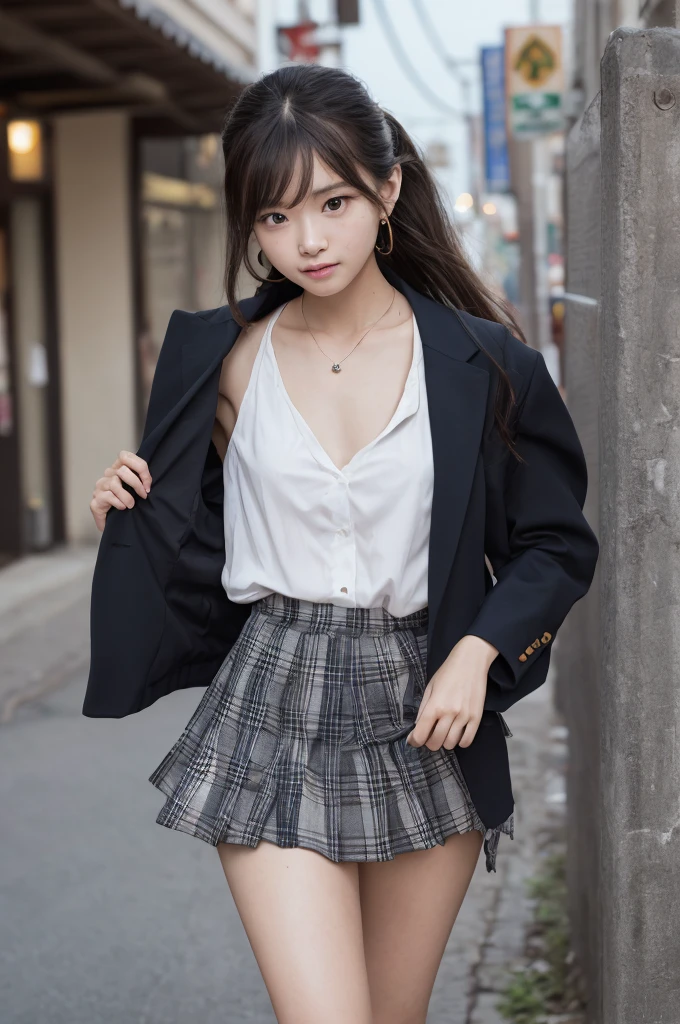 ((smile))、Confused、RAW Photos、(((The ultimate portrait masterpiece)))、((The cutest girl in the world))、1 Girl、12 years old、Japanese、Cute face、((Silky Hair))、(A high ponytail tied with a ribbon:1.4)、((Super huge breasts:1.1))、((Eyes that shine like jewels))、Glowing Skin、(young woman;It consists of a transparent white shirt, Thin ribbon, blazer, Breathable check pattern pleated skirt.:1.5)、Winter clothes、(Uniforms made from high quality materials, Breathable fabric:1.4)、Ultra-detailed uniforms、(She shyly pulls up her skirt:1)、(Breathable lace panties visible.:1.3)、((Crotch from the front))、Skirt fluttering in the wind、eyeliner、Beautiful Bangs、Hair between the eyes、((solve、High resolution))、Detailed Background、8 Quad HD、Digital SLR、Soft Light、high solve、Film Grain、Fujifilm XT3、Shallow depth of field、自然なSoft Light、Tight waist,(hour々Under the skirt:30%),(Pumping the nipples:20% Or vaginal line pump:20%),(Get wet from heavy snow:50% Or get wet in heavy rain:50%),makeup,
corset,
necktie,
Ballgag,
skirt,
leather harness,
silk stockings,
diamond earrings,
比基尼,
Good,
handbag,
lingerie,
garter belt,
fur-trimmed jacket,
fashionable,
one-piece swimsuit,
dress statue,
lace,
hair ornament,
jewelry,
black pantyhose,
short jeans,
lace trim,
high heels,
biker suit,
black stockings,
earrings,
necklace,
office lady,
blouse,
underwear,
revealing clothes,
panties,
sundress,
fox ears,
thighhighs,
pantyhose,facing viewer,
outdoors,
cowboy shot,
bokeh,
1girl,
portrait,
crowded street,
独奏,
night,
classroom,
looking at viewer,
depth of field,
sexy pose,
Fujifilm XT3,
absurdres,
award winning photo,
cityscape
masterpiece,
HDR,
8k resolution,
photorealistic,
RAW photo,
highres,
professional lighting,
8k wallpaper,
photon mapping,
soft lighting,
cinematic lumination,
sharp focus,