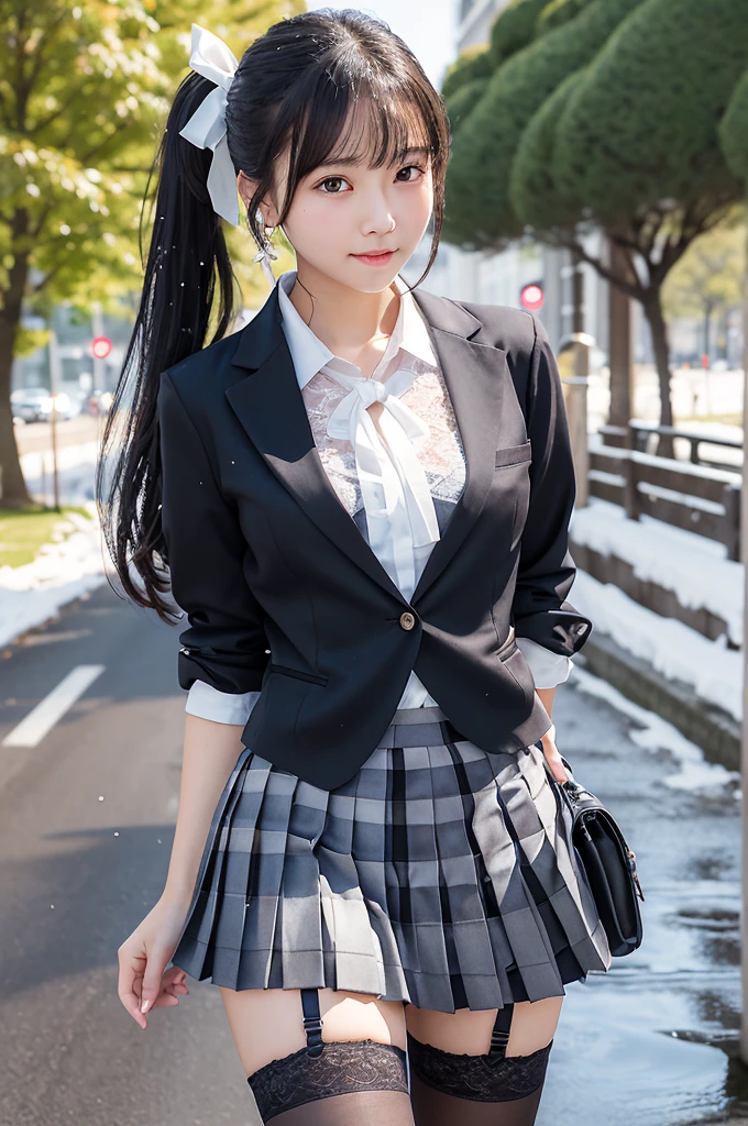 ((smile))、Confused、RAW Photos、(((The ultimate portrait masterpiece)))、((The cutest girl in the world))、1 Girl、、Japanese、Cute face、((Silky Hair))、(A high ponytail tied with a ribbon:1.4)、((Super huge breasts:1.1))、((Eyes that shine like jewels))、Glowing Skin、(young woman;It consists of a transparent white shirt, Thin ribbon, blazer, Breathable check pattern pleated skirt.:1.5)、Winter clothes、(Uniforms made from high quality materials, Breathable fabric:1.4)、Ultra-detailed uniforms、(She shyly pulls up her skirt:1)、(Breathable lace panties visible.:1.3)、((Crotch from the front))、Skirt fluttering in the wind、eyeliner、Beautiful Bangs、Hair between the eyes、((solve、High resolution))、Detailed Background、8 Quad HD、Digital SLR、Soft Light、high solve、Film Grain、Fujifilm XT3、Shallow depth of field、自然なSoft Light、Tight waist,(hour々Under the skirt:30%),(Pumping the nipples:20% Or vaginal line pump:20%),(Get wet from heavy snow:50% Or get wet in heavy rain:50%),makeup,
corset,
necktie,
Ballgag,
skirt,
leather harness,
silk stockings,
diamond earrings,
比基尼,
Good,
handbag,
lingerie,
garter belt,
fur-trimmed jacket,
fashionable,
one-piece swimsuit,
dress statue,
lace,
hair ornament,
jewelry,
black pantyhose,
short jeans,
lace trim,
high heels,
biker suit,
black stockings,
earrings,
necklace,
office lady,
blouse,
underwear,
revealing clothes,
panties,
sundress,
fox ears,
thighhighs,
pantyhose,facing viewer,
outdoors,
cowboy shot,
bokeh,
1girl,
portrait,
crowded street,
独奏,
night,
classroom,
looking at viewer,
depth of field,
sexy pose,
Fujifilm XT3,
absurdres,
award winning photo,
cityscape
masterpiece,
HDR,
8k resolution,
photorealistic,
RAW photo,
highres,
professional lighting,
8k wallpaper,
photon mapping,
soft lighting,
cinematic lumination,
sharp focus,