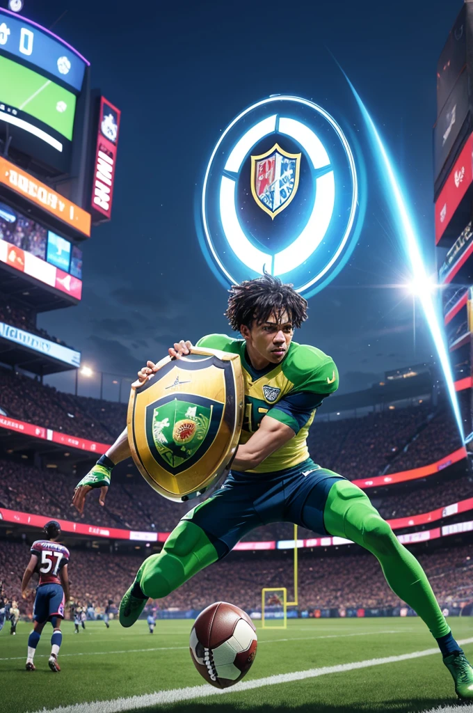 Generate a football shield called Ocen city
