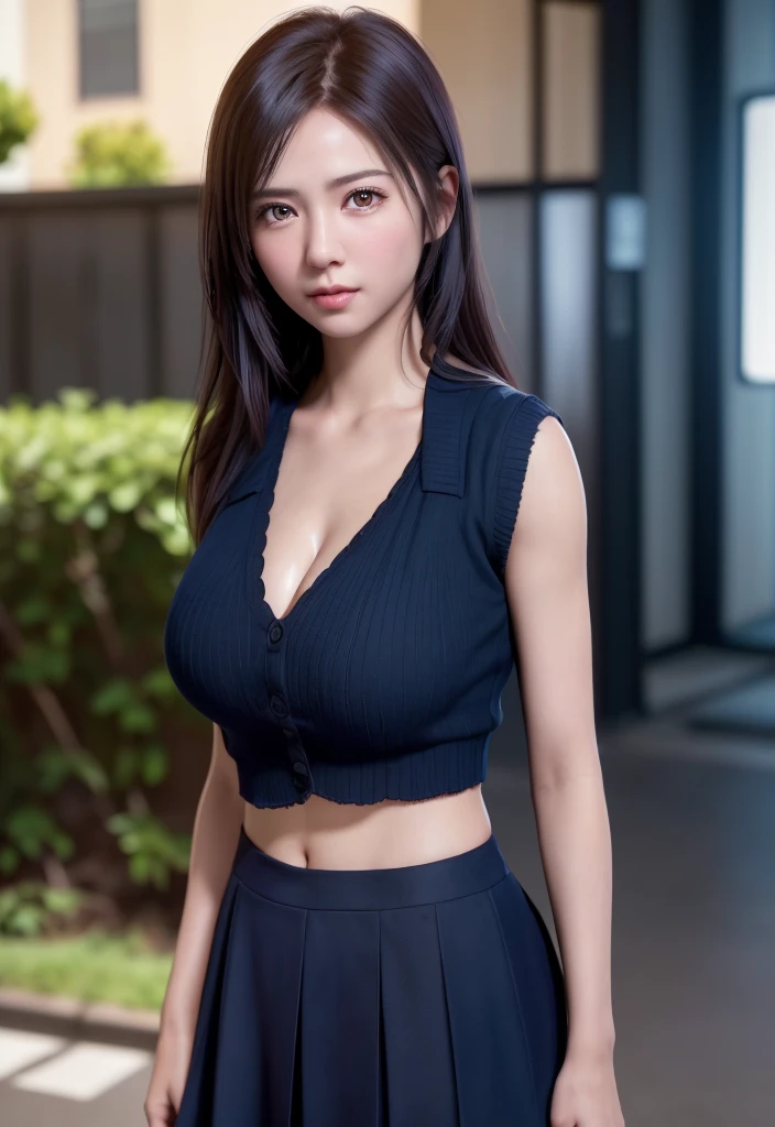 (((realistic photo shot))),, Portrait, (Face of fear:1.3),, Beautiful Girl, Looking at Viewer, , (School uniform:1.2), Shirt buttons and trousers, , (Big cleavage:1),, On Japan Street, (details in environment:1.3),, (Raw photo, cg unity, Photography, super realistic details, Sharp Focus, Detailed skin,4K, hight resolution, masutepiece, Best Quality, Realistic, Vibrant:1.2),, (8K,4K, nffsw, High resolution, Professional, Cinematic, movie, Dramatic),, (anamorphic depth of field blur background), Detailed background,