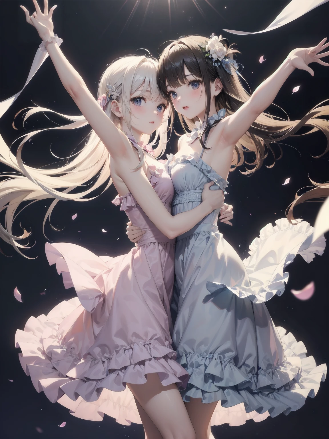 Artwork inspired by the Last Dance, with pale colors,