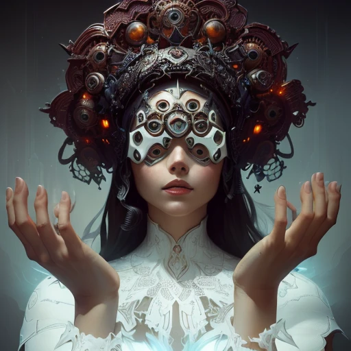 masterpiece, best quality, (extremely detailed CG unity 8k wallpaper), (best quality), (best illustration), (best shadow), absurdres, realistic lighting, (Abyss), beautiful detailed glow, art by PeterMohrBacher,