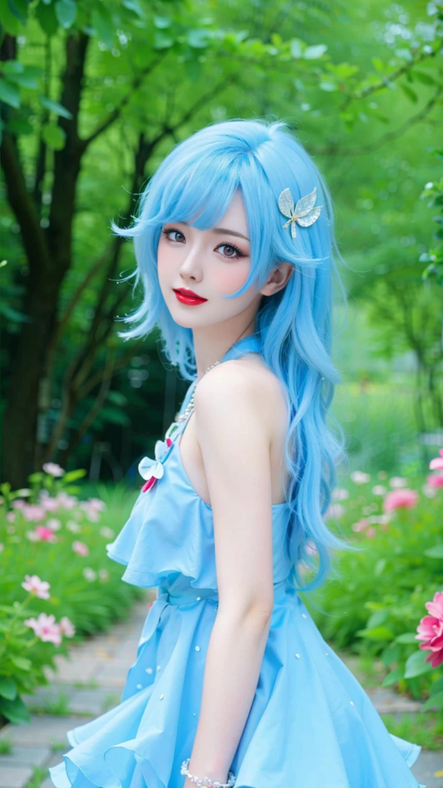 Game Art,CG Animation,Best image quality,Maximum resolution,8K picture quality,(A bust photo),(portrait),(Head close-up),(Rule of Thirds),Unreal Engine 5 rendering works,20 year old girl,((Queen)),The eyes are very detailed,(Large Breasts),Elegance and nobility,Ray Tracing,Game CG,((3D Unreal Engine)),OC rendering reflection mode,4K,Ultra-clear,Translucent lace,Fair and plump figure,Pretty Face,Glossy Gel Coat,The Queen in a luxurious dress,Gorgeous clothing,Luxurious and exquisite jewelry,Colorful makeup,Mermaid Princess,red eyes,