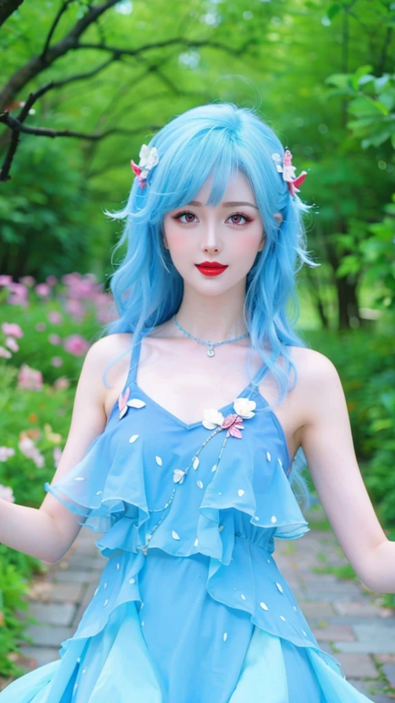 Game Art,CG Animation,Best image quality,Maximum resolution,8K picture quality,(A bust photo),(portrait),(Head close-up),(Rule of Thirds),Unreal Engine 5 rendering works,20 year old girl,((Queen)),The eyes are very detailed,(Large Breasts),Elegance and nobility,Ray Tracing,Game CG,((3D Unreal Engine)),OC rendering reflection mode,4K,Ultra-clear,Translucent lace,Fair and plump figure,Pretty Face,Glossy Gel Coat,The Queen in a luxurious dress,Gorgeous clothing,Luxurious and exquisite jewelry,Colorful makeup,Mermaid Princess,red eyes,