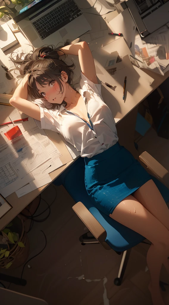 (masterpiece), (best quality), (ultra-detailed), (best illustration), (best shadow), (absurdres), Female, 25 years old, looking at viewer, steam, shy, nose blush, nsfw, medium breasts, nude, o-face, climax, sweat, cum, cum on body, 