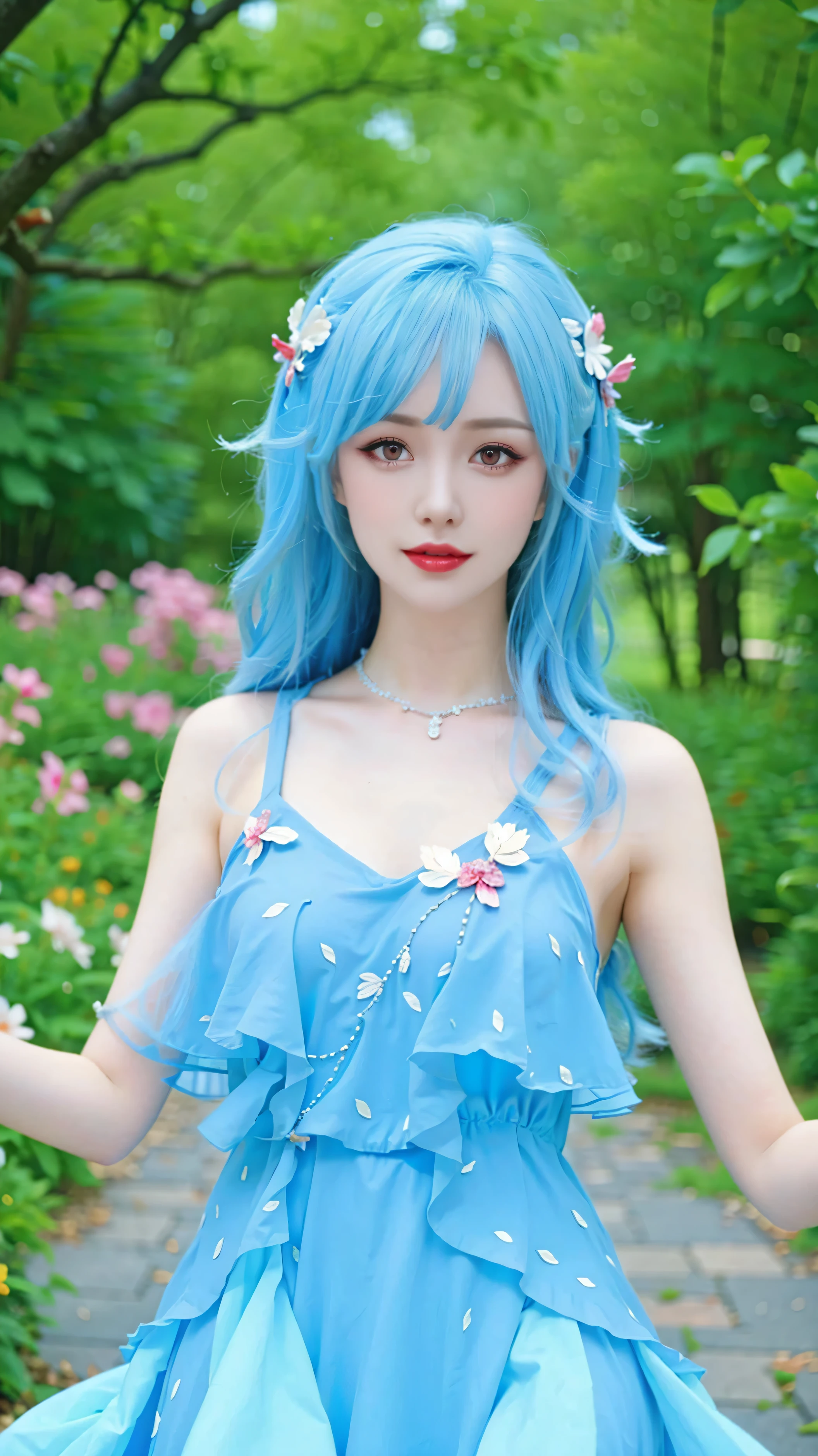 Game Art，CG Animation，Best image quality，Maximum resolution，8K picture quality，(A bust photo)，(portrait)，(Head close-up)，(Rule of Thirds)，Unreal Engine 5 rendering works，20 year old girl，((Queen))，The eyes are very detailed，(Large Breasts)，Elegance and nobility，Ray Tracing，Game CG，((3D Unreal Engine))，OC rendering reflection mode，4K，Ultra-clear，Translucent lace，Fair and plump figure，Pretty Face，Glossy Gel Coat，The Queen in a luxurious dress，Gorgeous clothing，Luxurious and exquisite jewelry，Colorful makeup，Mermaid Princess，red eyes,