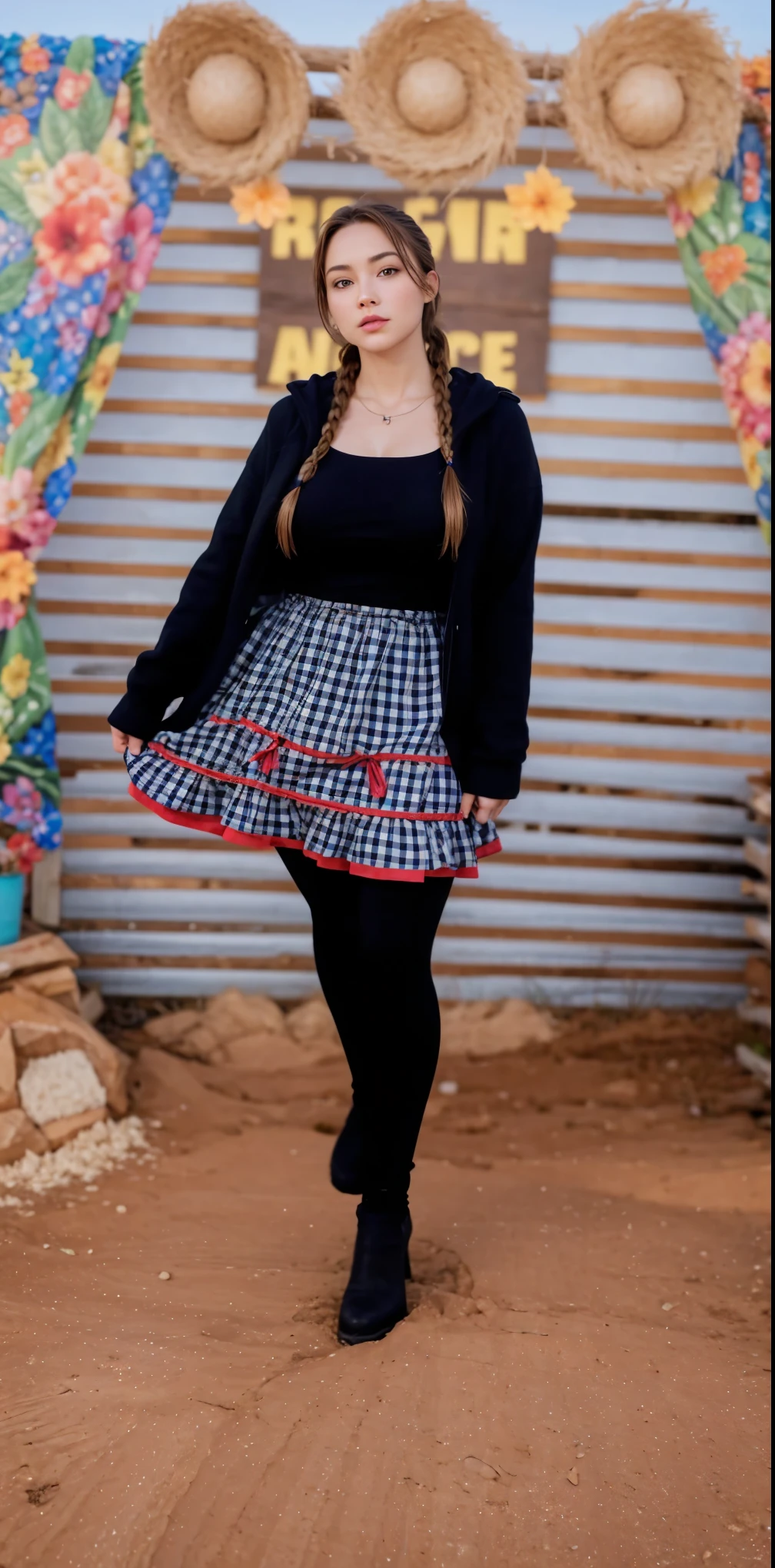 An extremely realistic woman, very beautiful, sexly, legs thick, fitness, big-ass