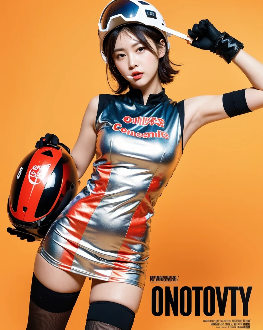 ((perfect anatomy, anatomically correct, super detailed skin))), 1 woman, ((race queen uniform:1.6)), grid girl, from front, shiny skin, detailed hair, detailed face, detailed eyes, (long hair:1.5, brunette hair:1.7), natural bangs, hair between eye, light brown hair, brown eyes, babyface, mole under eye, lip gloss, beautiful body, normal breasts, beautiful thighs, beautiful legs, camel toe, ((detailed cloth texture, sleeveless top with light jacket, tight short skirt:1.6, boots)), white panties, beautiful scenery, summer, (lying on back:1.4), ((close eyes:1.6)), (sleeping), laying on the bed, (8k, top quality, masterpiece:1.2, extremely detailed), (realistic, photorealistic:1.4), beautiful illustration, natural lighting, whole body, ((semen on forehead, semen on hair, semen on thighs)),