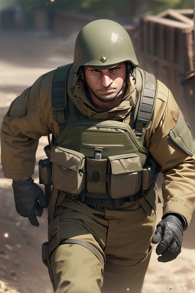 ((Best quality)), ((masterpiece)), (detailed), Russian soldier