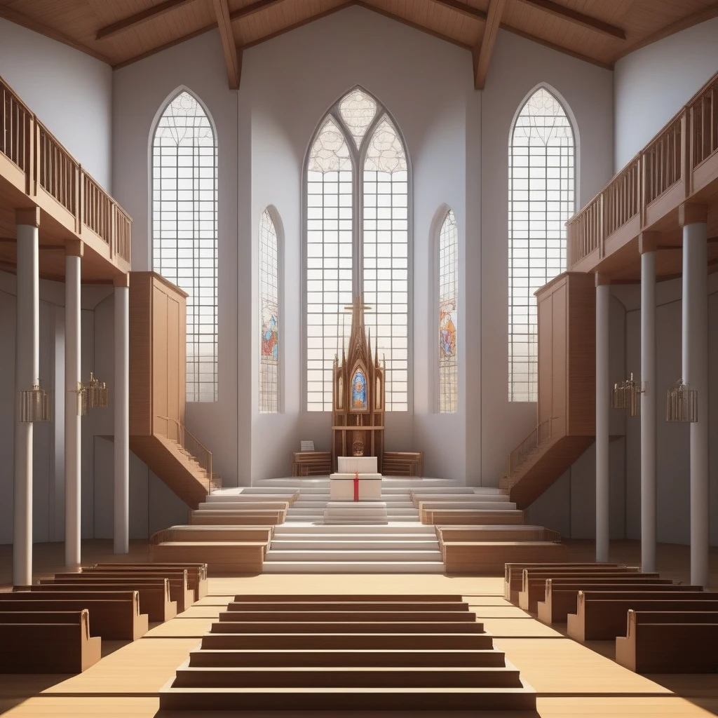 (masterpiece), best quality,8K, indoors, church, long chairs and people praying inside
stairs:0.8),window, anime style 