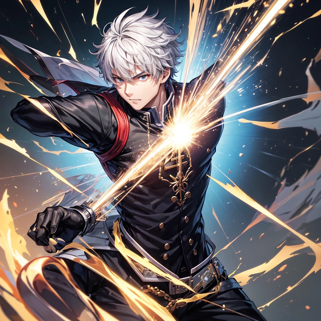Best Quality,male子中学生,Superhuman strength,male,cool,stylish,Carrying a weapon,Light novel,Strike technique user,Wear your spirit,Highest quality,Handsome,future,New Fashion,masterpiece,perfection,perfectionに描かれている