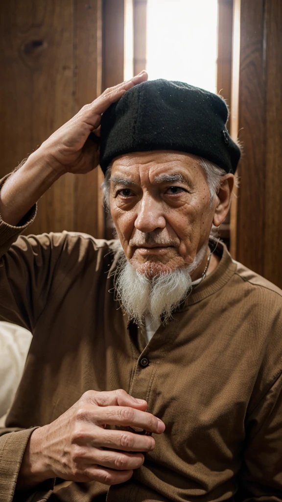 A wise old man who tells stories in anime form