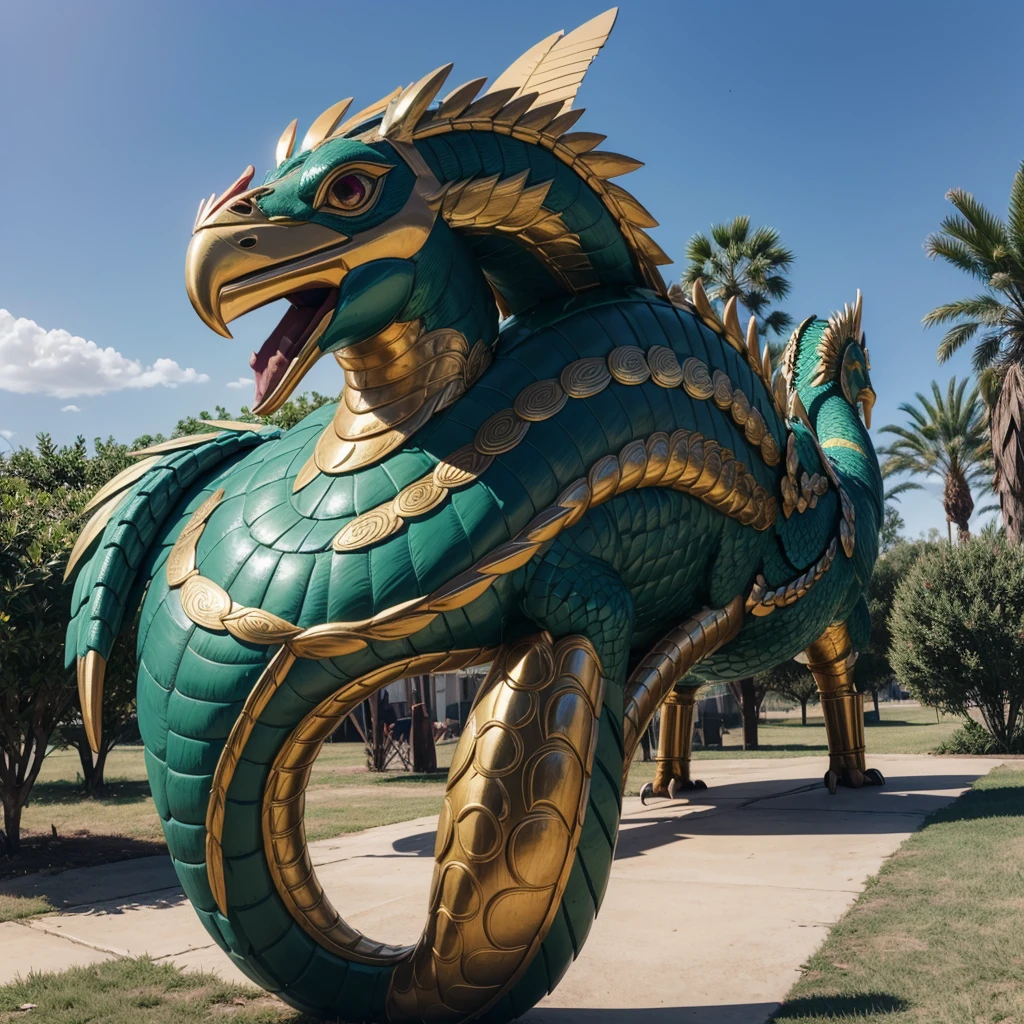 logo with the letters ST that has the feathered serpent quetzalcoatl