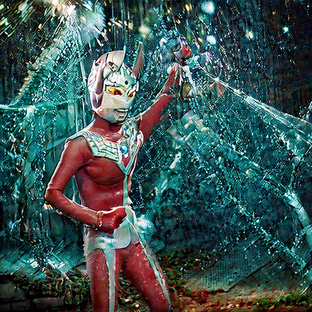 1man,solo,4k,8k,ultraman taro pin up,photo realistic,gay,bara,nude,naked body,slim body,human skin color,hairy body,slim body,head only ultramantaro with naked human body,small penis,shower room