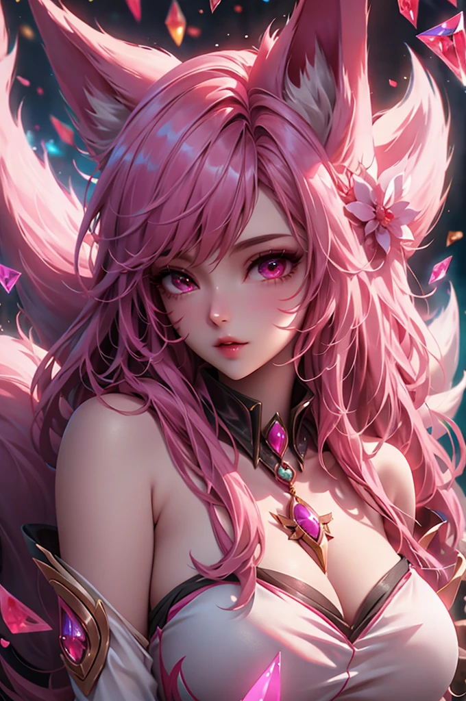 Ahri, league of legends, sexy, wallpaper, eyes,