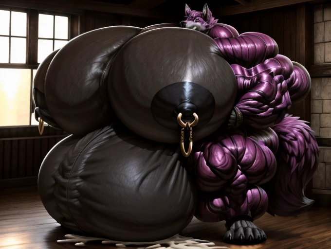 solo, male, , , , (hyper pecs:2.0), （）, standing, indoor,，(，,(,solo,very hyper muscles:1.3)((Huge bulge:1.6))）（corruption)), ,Unreal Engine,perfect light，detailed, photorealistic, 4k, hd, , , , good anatomy, , (), ,, high quality, best quality, concept art, photorealistic, octane rende(black glowing cum:1.2)indoor，wolf，nipple ring:1.6,huge pecs,hyper feet