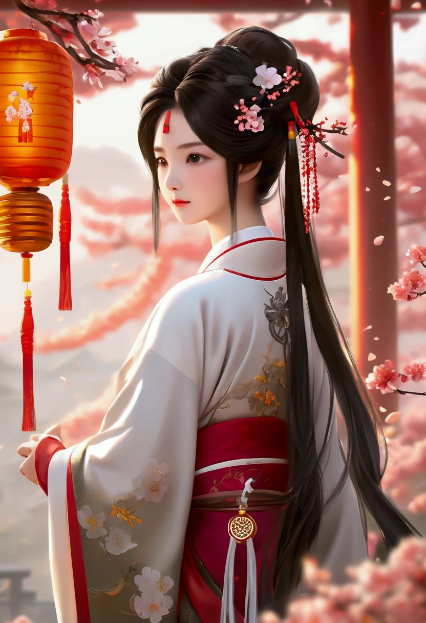 Original，（illustratio：1.1），（best qualtiy），（tmasterpiece：1.1），（the Extremely Detailed CG Unity 8K Wallpapers），（a color：1.2），1 God of osmanthus，goddes，，ancient costume，Hanfu，best qualtiy，Extremely detailed jewelry，Plum petals，scenecy，rios|Wagas，