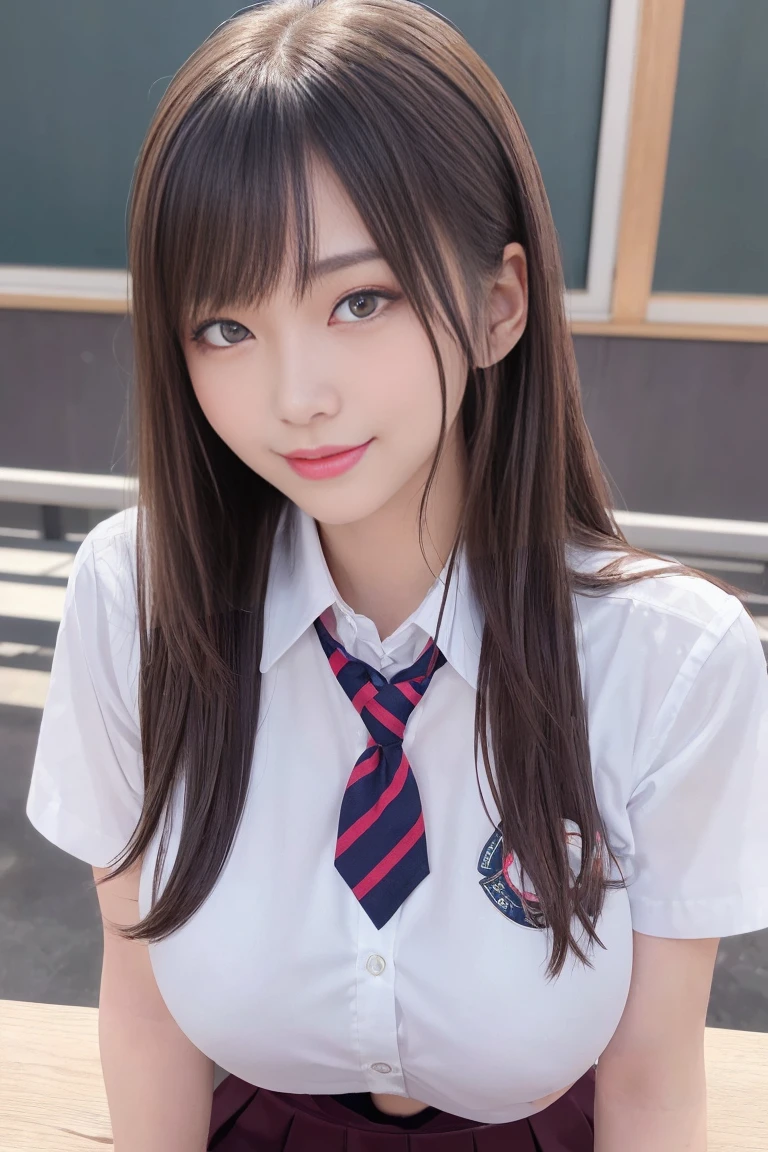 8K,Highest quality, Tabletop, Very detailed, 超High resolution, Realistic, RAW Photos, Absurd, Absolute Resolution, 1 Girl, Looking at the audience,Young and beautiful Japan woman, Very cute face, Gorgeous appearance, Big Breasts,Long Bob Hair,smile,(school uniform:1.3),Beautiful Eyes,(that'the wind is strong:1.3), 混雑した道をsmileで歩く,Glossy Lips, Double eyelids on both eyes, Natural Makeup, Long eyelashes, 艶やかで滑らかなライトブラウンのLong Bob Hair, Asymmetrical bangs, Shiny skin, Center image, High resolution, High detail, Detailed hairstyle, Detailed face, Great cinema lighting, Octane Rendering, Vibrant, 超Realistic, Perfect limbs, Perfect Anatomy, Spread your hair、Slender beauty:1.4、((Saggy breasts:1.2))、Exposing breasts、Slim Abs、Tight waist、(smile:1.2) 、(Pleated mini skirt、Lift up your skirt)、thin and long beautiful legs、Legs wide open、(See-through black stockings:1.2)、(No pants、Beautiful pussy exposed、Take off:1.2、pussy creampie、pubic hair:1.4)、(From below:1.5)、Backlight、Night view:1.4、
