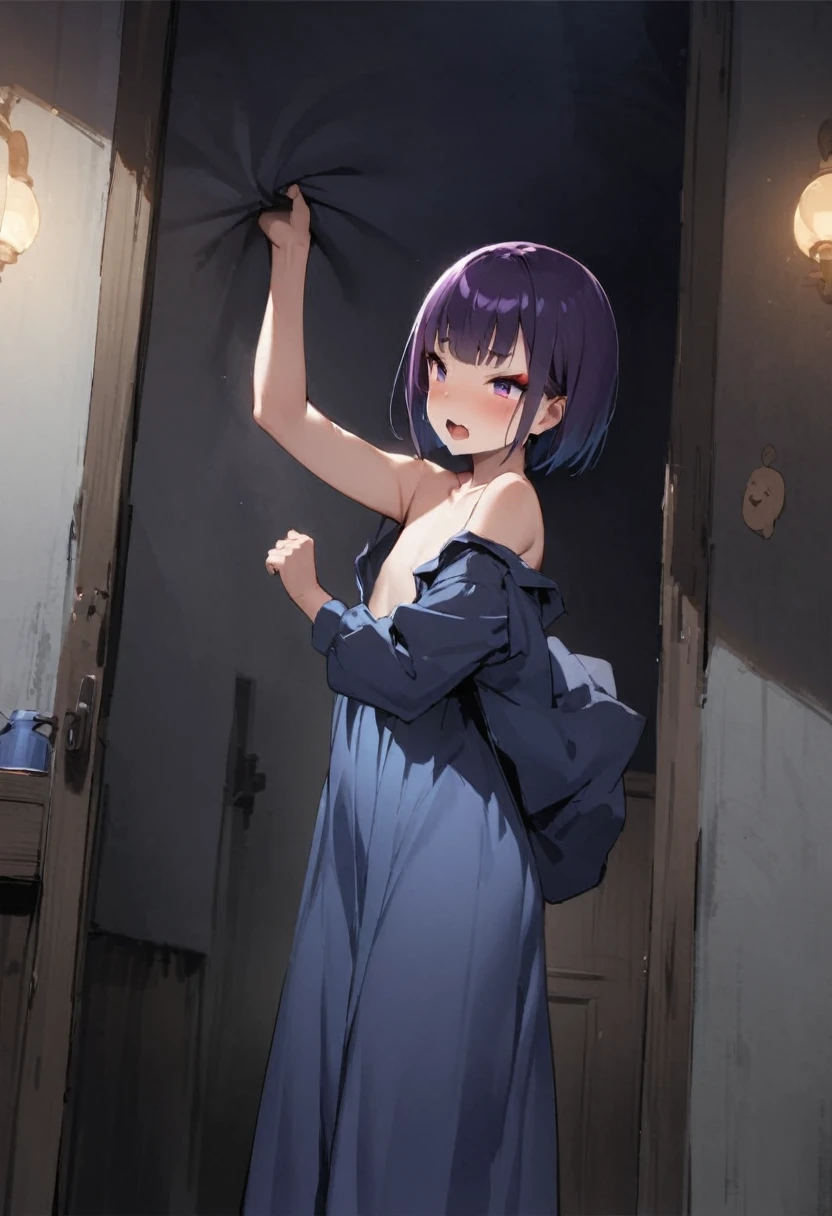 (best quality:1.15), (highest quality:1.15), (dark alley:1.15), (evil smirk:1.15), (loli:0.9), (fashionable thigh highs:1.05), short hair, young girl, (naked:1.1), (nude:1.1), (fantastic body:1.05), (amazing body:1.05), (small breasts:1.05), (high quality eyes:1.05), (perfect anatomy:1.05), (hyper detailed:1.05), (4K:1.05), (best resolution1.05), high quality shadows, high quality light, best quality upscale, highest quality upscale