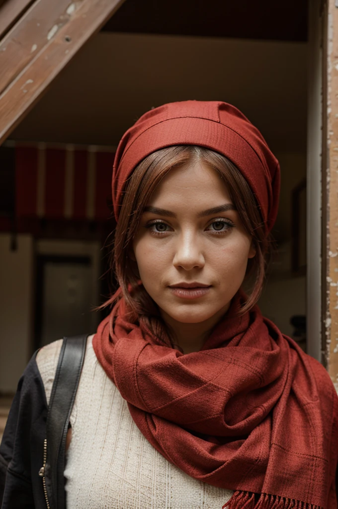 Women wear red headscarves