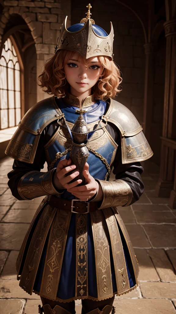 Highest quality,high resolution,toy poodle,Medieval Knight,Fantasy,mysterious,Fantasy