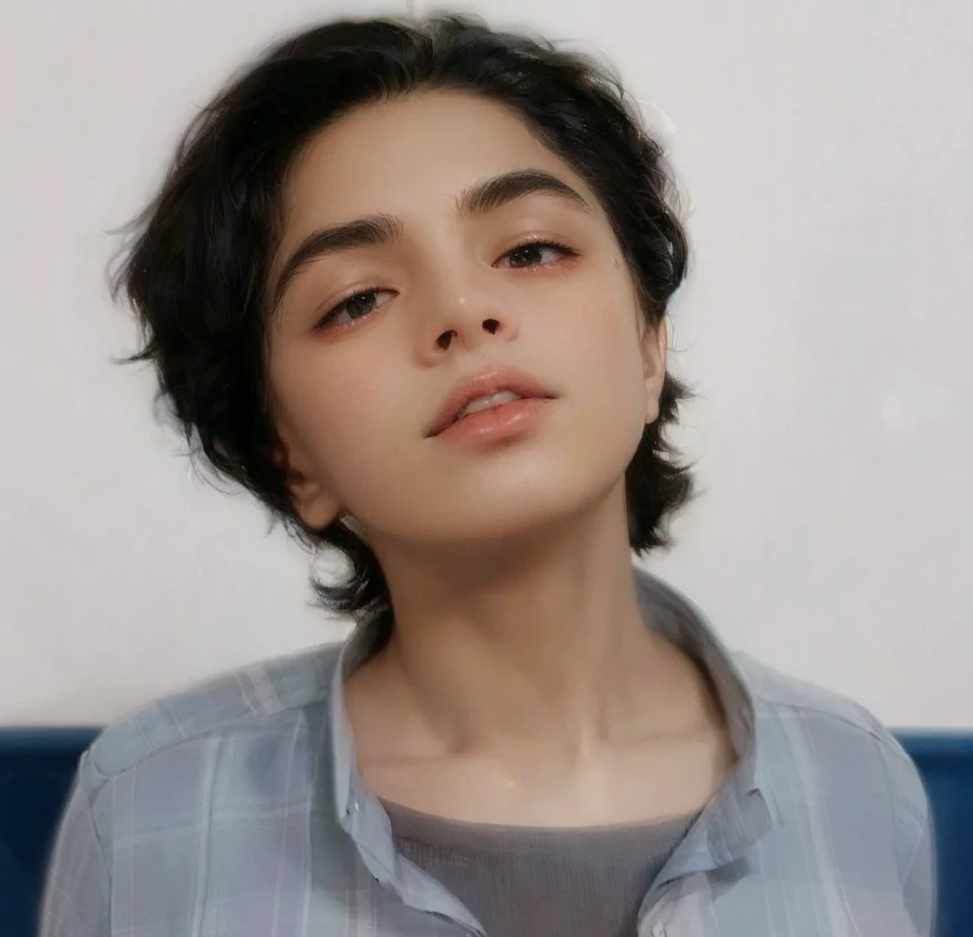 ((Best quality)), ((masterpiece)), (detailed), ((perfect face)), ((halfbody)) handsome face, male, teen boy, perfect proportions , a character from anime ashita no nadja, casual outfit, detailed school interior scenery background
