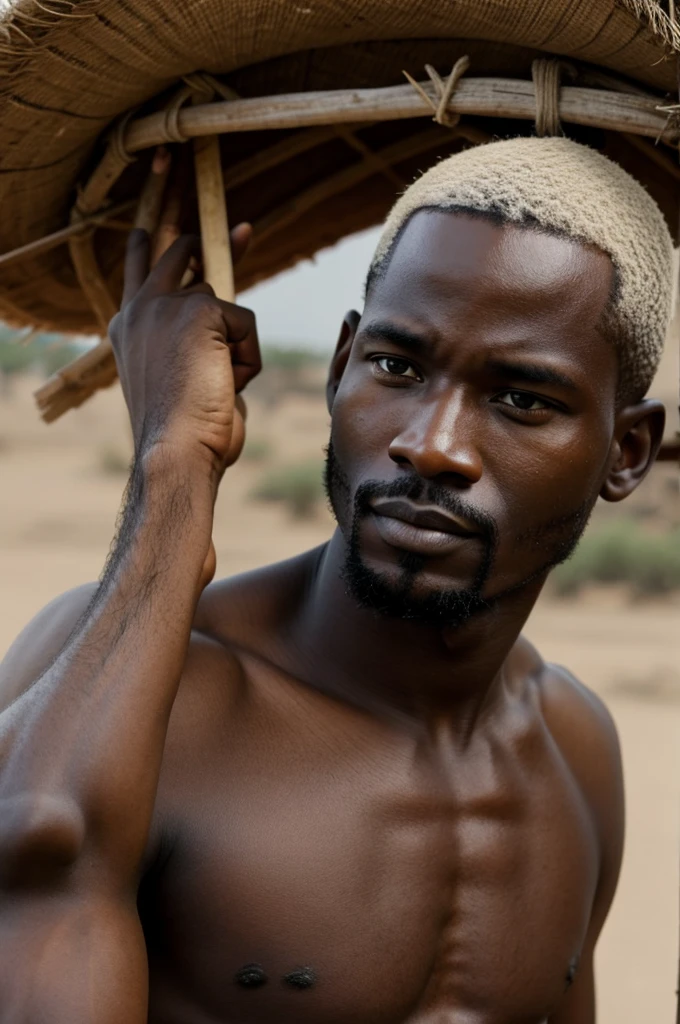 African man