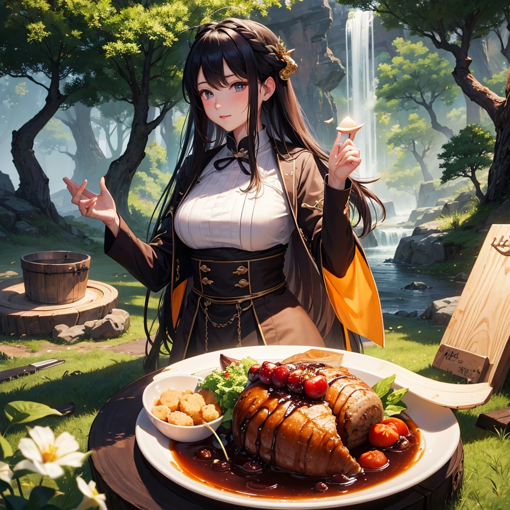 Best Quality，8K，Otherworldly food，Gourmet，looks delicious，全くnew食べ物，upscale，Anime Art，Nature，rich，masterpiece，new，