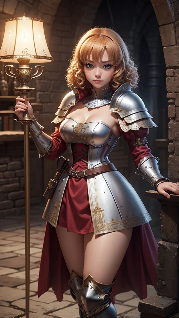 Highest quality,high resolution,Toy poodle becomes a medieval knight,Fantasy,mysterious,Fantasy,anime,3d