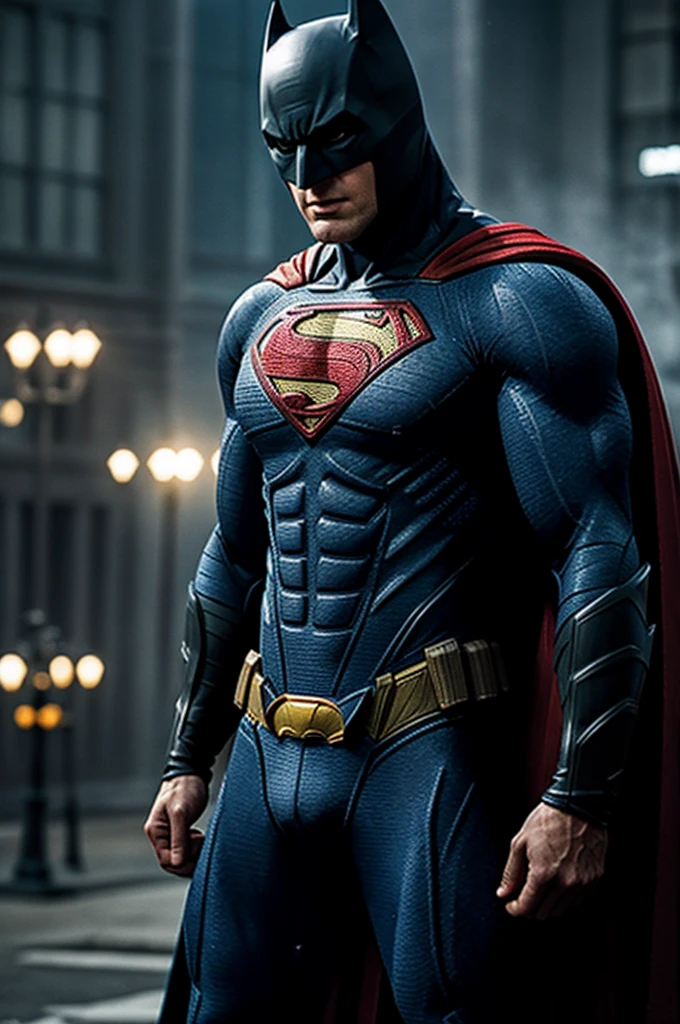 Batman with Superman suit 