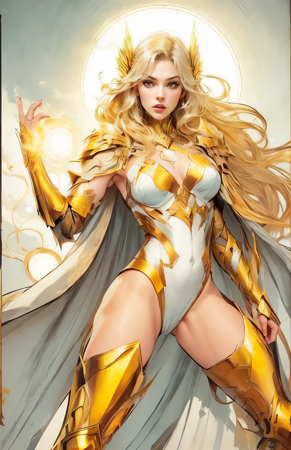 muscular woman, Asgard, Valkyrie,Lady Knight,Anatomically correct,epic fantasy digital art,Masterpiece artwork,8K,Realistic colorful body with high definition resolution, top-quality,, epic composition,