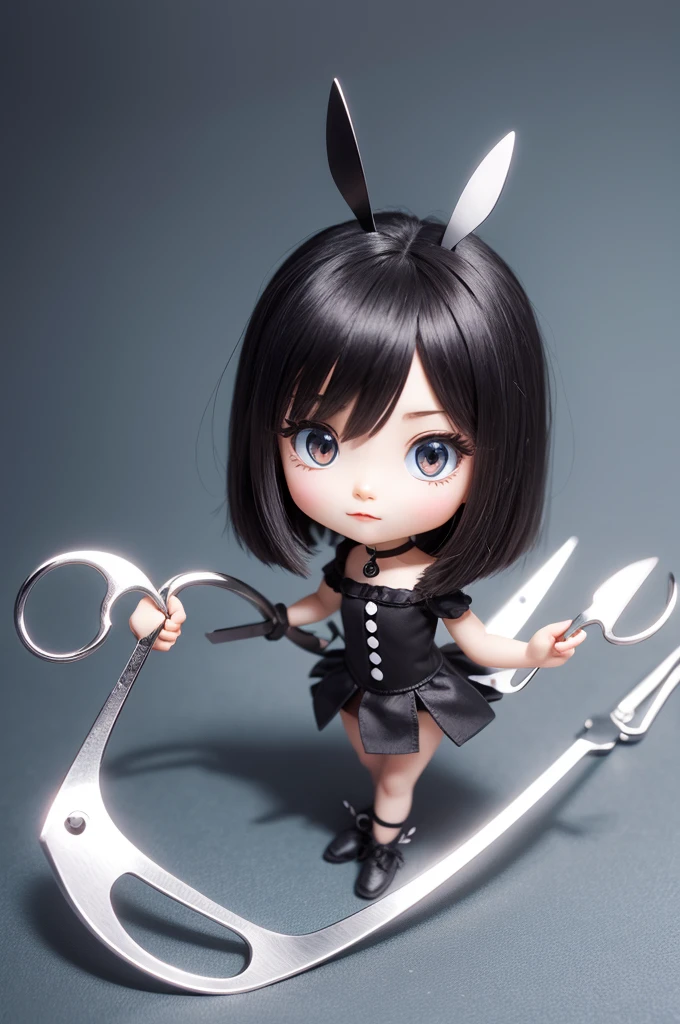 create a cute scissors character