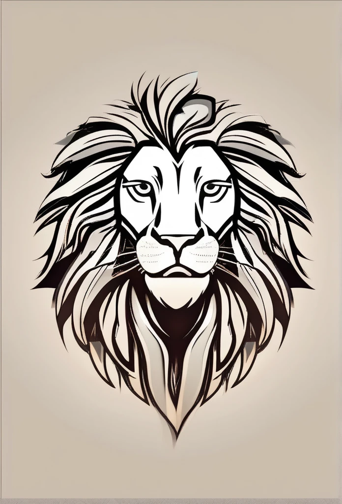 Elegant logo of a lion's head, the lion is smiling, wearing sunglasses, and a logo that is designed as a motif from now on big There are lightning in the background it has a lot of energy Very cool design, chic and modern white background