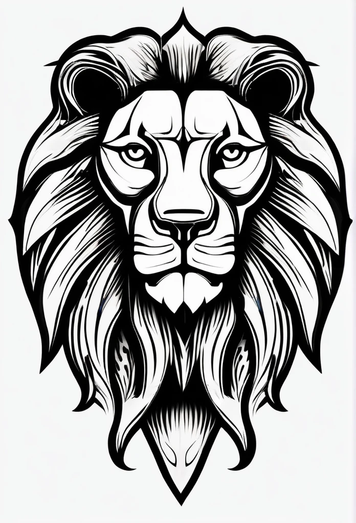 Elegant logo of a lion's head, the lion is smiling, wearing sunglasses, and a logo that is designed as a motif from now on big There are lightning in the background it has a lot of energy Very cool design, chic and modern white background, simple contours, few detail, thick outline