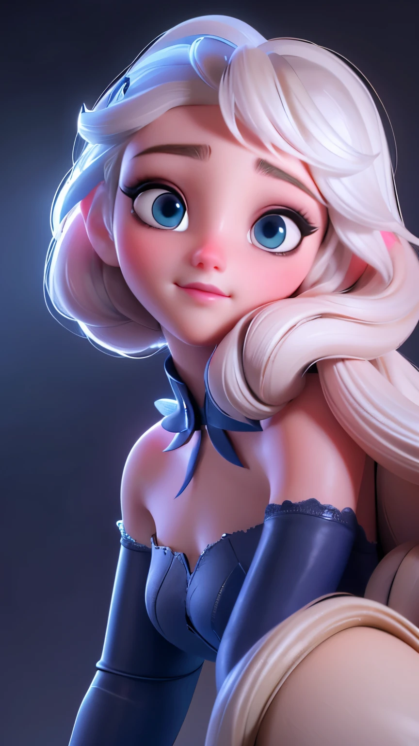 Elsa, (perky breasts), (((small breasts))), affected smile:1.2, beautiful blue eyes, (perfect iris), depth of color in your eyes, by rubio, wide, braid, full lips, blush, naked, She is showing her vagina, depth of field, bokeh, (Special attention to leather details.: 1.2), Masterpiece, Best Quality, ultra detailed, ultra hd, photorealistic, cinematographic, ((Medium camera shot)), sensual pose, seductive, nipples:1.4, looking to the camera, closeup of his face, her cheeks are blushed, 22 years, she is on her knees, eye contact:1.4, Angle elevation:1.5, ((Closeup on face)), Perfect face, (((visible breasts))) bokeh everything other than her Perfect face, The location is Arendelle in winter., ice castle