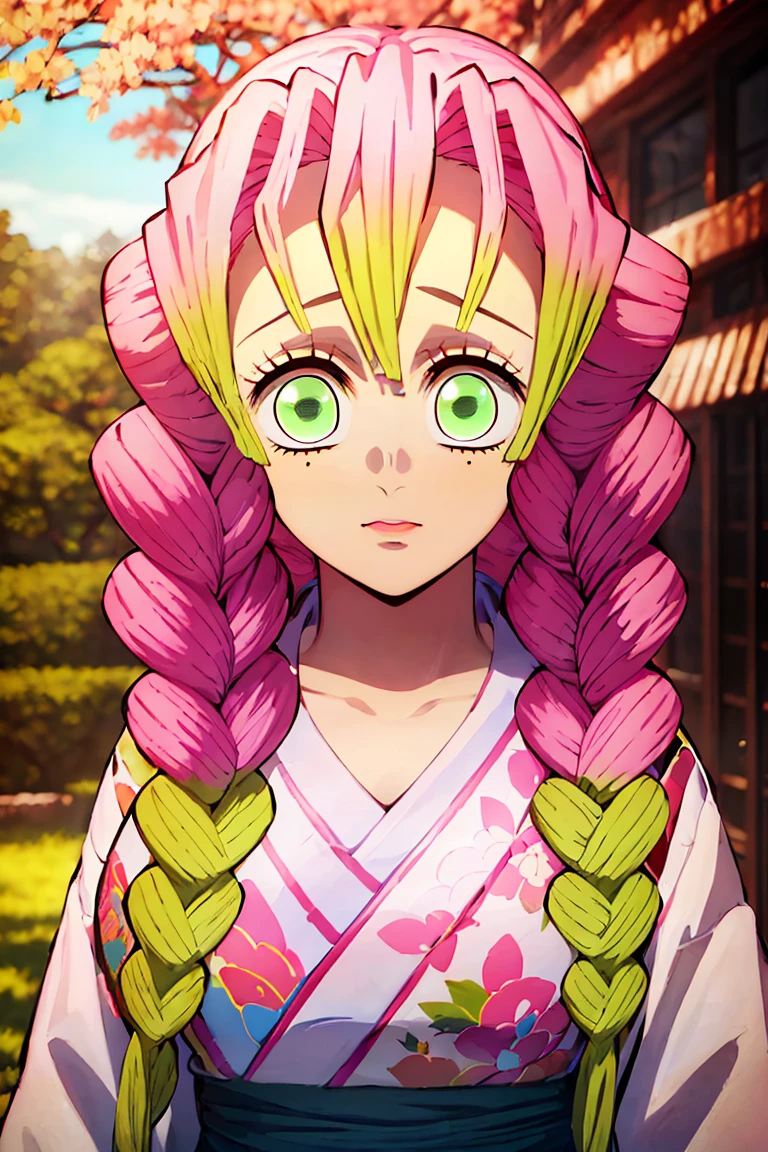 masterpiece, High resolution, Best Quality, Very detailed. face covered in cum. down on my knees. pink hair, green eyes.