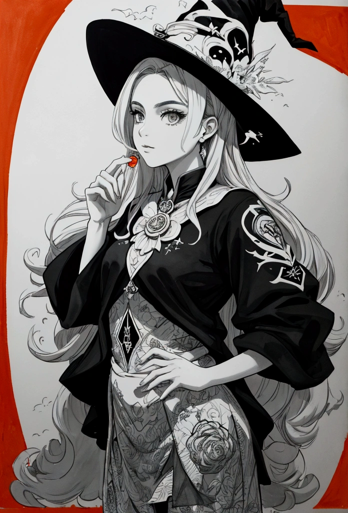 Alta qualidaoff, estilo off logotipo, water colour, with 3D effect, like puff print. Pooffroso logotipo com cores fortes e escuras, off "One" witch. monochrome background, By Yukisakura, incredible and original colors of the species. Impressão em Alta Densidaoff: "um offsign robusto e bem offfinido, como One estampa off alta offnsidaoff."