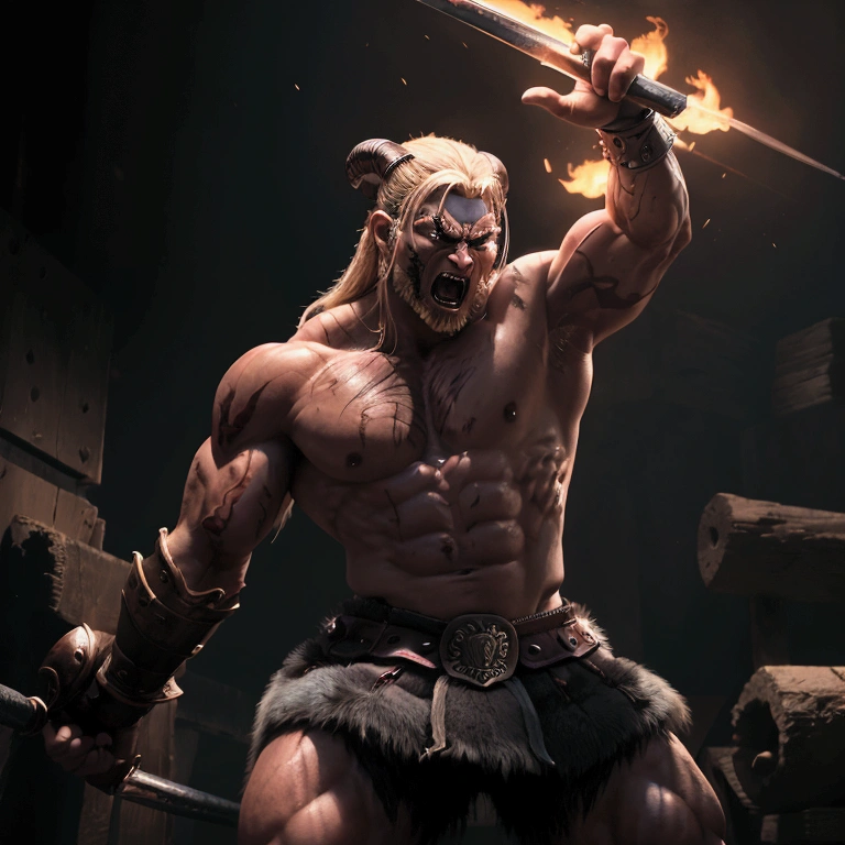 Warrior,神秘のWarrior,male,Demon,male性,masterpiece,Best Quality,8K,masterpiece,stylish,arms,Dark Power,perfection,strongest,