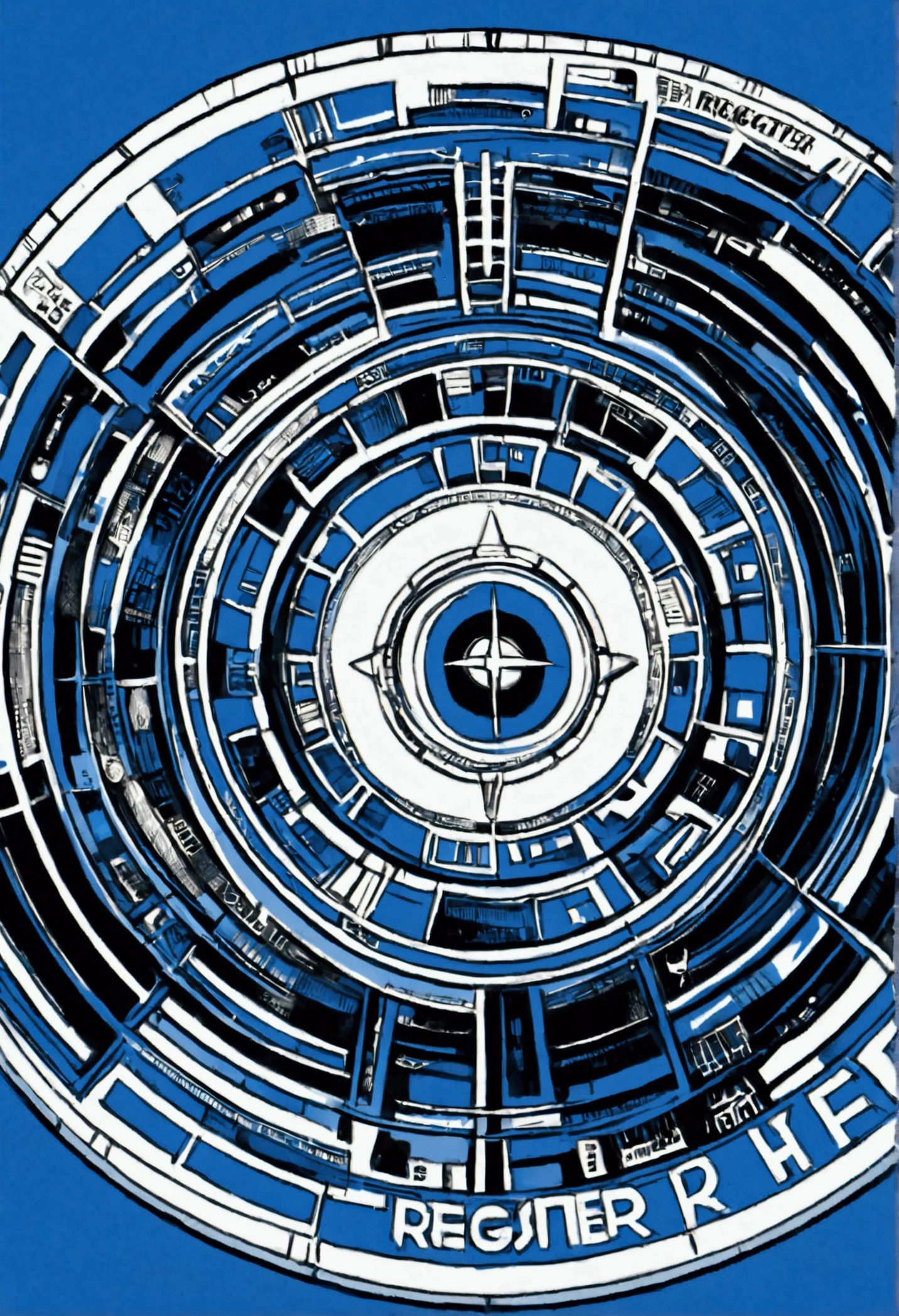 LogotypeBrand, circular colro blue; written by Dan Braveheart, and register here