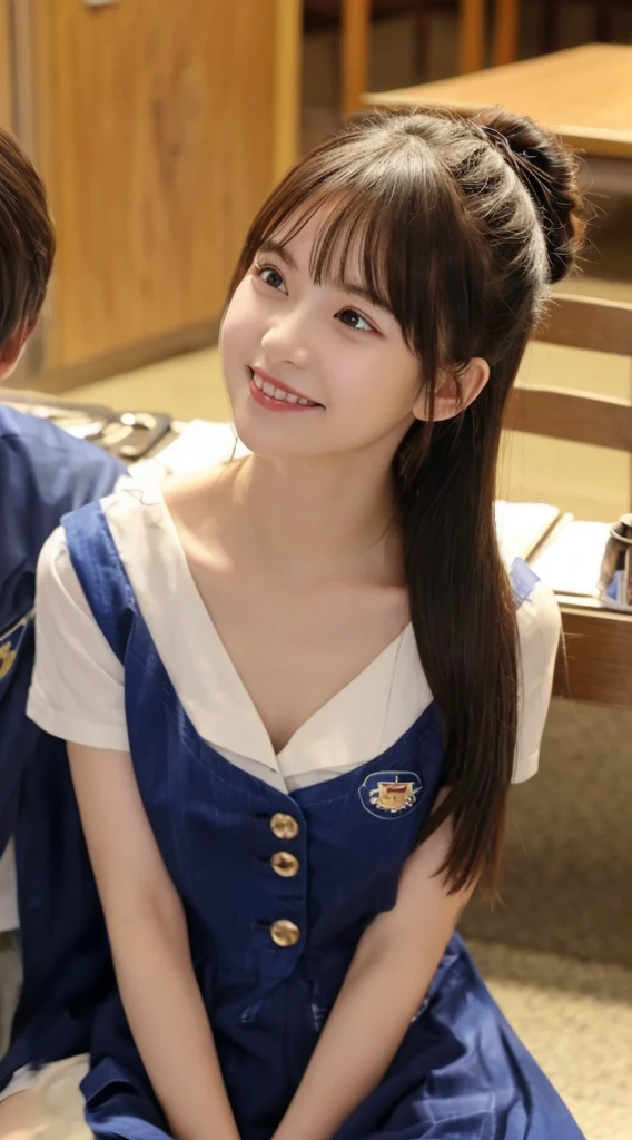 Masterpiece,Highest quality,Official Art,Highly detailed CG Unity 8k wallpapers, Best Quality, 8k, 12 Year Old Naked Girls, tits小さい, 、Raw photo, Absurd, Award-winning portraits, A shy smile, Solo, , , Delicate girl, upper body, Digital SLR, Looking at the Viewer, Frank, Sophisticated, Thin arms, maid Cafe, (Detailed eyes and face:1.0), (Senile:1.1)、((NSFW:1.7、Real))、1 Girl, ((Schoolgirl uniform)), View your viewers, Young face、Satisfied expression, (( Spreading legs、With legs apart、Mainly crotch)),Show your chest、、tits、Small breasts、、((Genitals))、((((10 years old)))))、(((Genitals)))、(Pussy line)、((((Japanese elementary school students、She has a bun hairstyle、Japanese Junior Idols、I was in ecstasy.....、、I feel ecstasy、