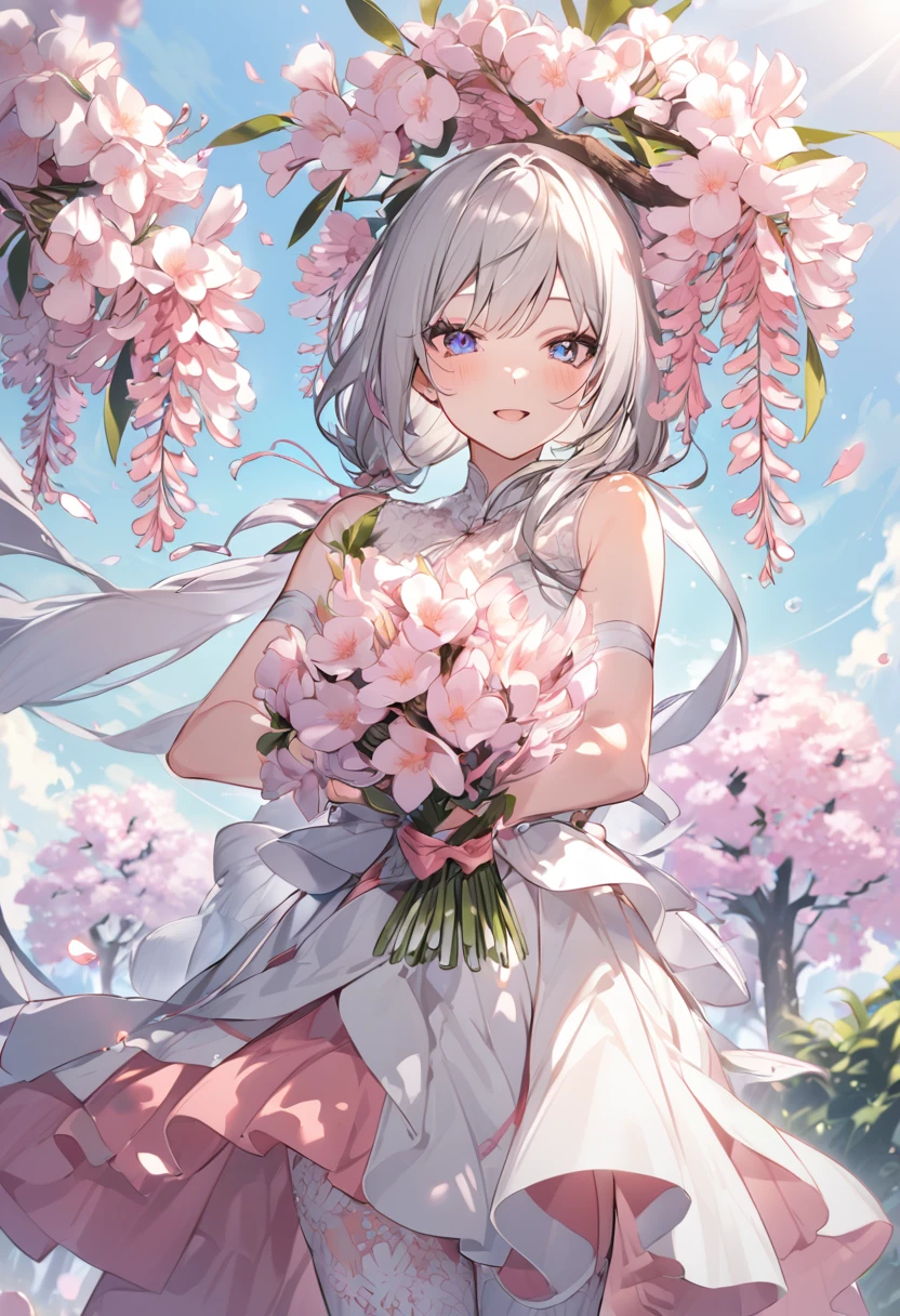 Silk tree flowers