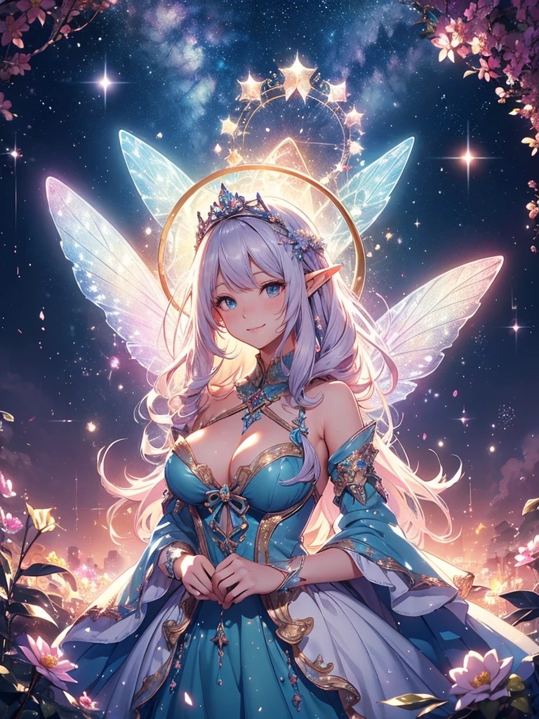 最high quality、1 woman elf on screen 、Beautifully decorated bra、Beautiful foam、、CourtyardShining fairy wings、Flower fractal art Beautiful Nature((beautiful night))Lots of constellations ((starry night)) 、Bigger on the screen((cowboy shot )) 、((seethroughbodystocking, dress)),Beautiful radiance,High-definition depiction, Realistic, 8K, Unity, beautiful Shot, light smile, Beautifully and vividly drawn, , Beautiful, beautiful, clear skin、sexly,beautiful underwear,Countless rays of light pouring down, Swirling Light, Raise one arm above your head, Intense light is emitted from the magic circle in front of the girl. flower、Particles of light、nature at night、Magic Fairy tale、
Romanticism,Cowboy Shot: The most beautiful form of chaos, Mr..々colour, Intertwined flowers, Particle,magical gentle light,smile,,image quality、masterpiece、Beautiful Face、Super beautiful elf woman((Big breasted 22 year old office lady、Bust 100,Beautiful long ironed hair 、bionde hair,height: 165cm。、ANDsbian、、high quality、、Visual art、Written boundary depth、universe、Happy smile、、elegant、ticker beautiful decorative、、beautiful tiara、Beautiful Beautiful Landscape、mountain、beautiful city, A kind smile、wonderful、Fluttering petals、Dance happily、、Cultivate fantasy、、Mystery light Lots of flowers、art,mystery,Ultra-high resolution,atmosphere A colorful and dreamy anime-style illustration of a young girl with beautiful hair,Beautiful Forest. surrounded by a kaleidoscope of colors and glowing lights. The background is filled with whimsical details and a magical atmosphere. --ar 3:4 --style raw --stylize 600 --niji 6、Throne Beautiful