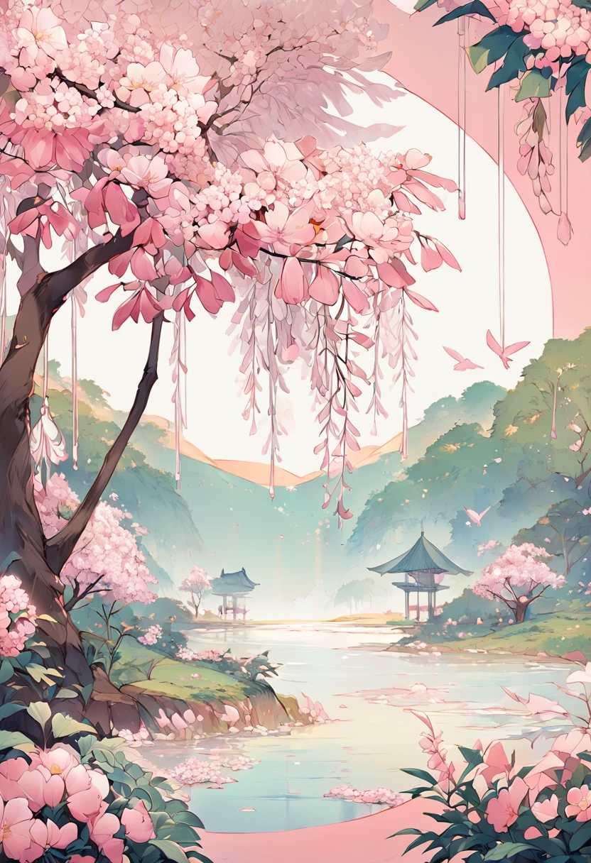 Silk tree flower illustration Silk tree(silk tree)The flowers are、Known for its beauty and unique shape。Here、Here is an illustration of the silk tree flower.。
ネムノキの花の特徴
ネムノキThe flowers are、It features soft, fluffy pink filaments.、Radiating from a small central cluster。This fluffy appearance、It's like silk、Very elegant。
Detailed illustration of flowers: Pink fluffy filaments radiate from the central cluster。
Leaf depiction: The bipinnate compound leaves of the silk tree are as delicate as ferns.、backgroundに描かれている。
background: It depicts a peaceful and natural environment.、Silk tree flowers in full bloom。
IllustrationThis illustration is、It perfectly captures the beauty and elegance of the silk tree.。I think you can get a sense of how the silk tree flowers bloom in their natural environment.。