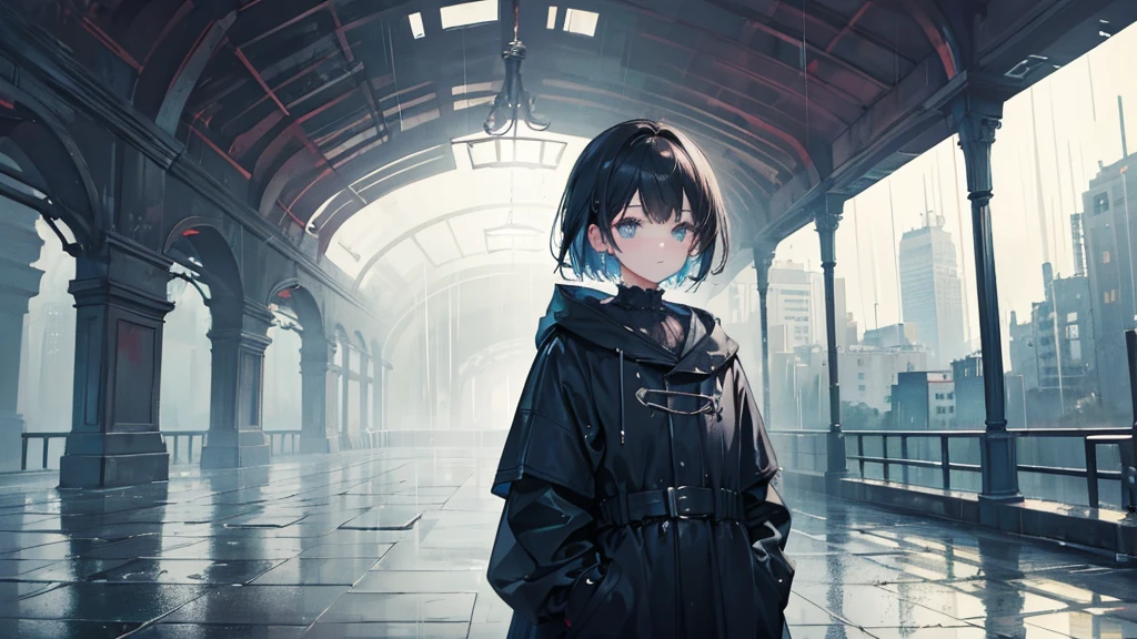 ((Highest quality)), ((masterpiece)), (detailed),lofi rain aesthetic