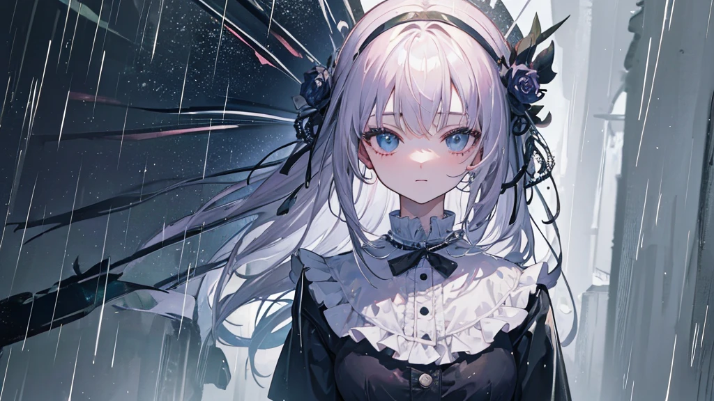 ((Highest quality)), ((masterpiece)), (detailed),lofi rain aesthetic